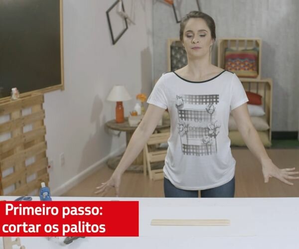 CONSTRUTORA TENDA - FILME BRICOLAGEM - LUMINARIA COM PALITOS